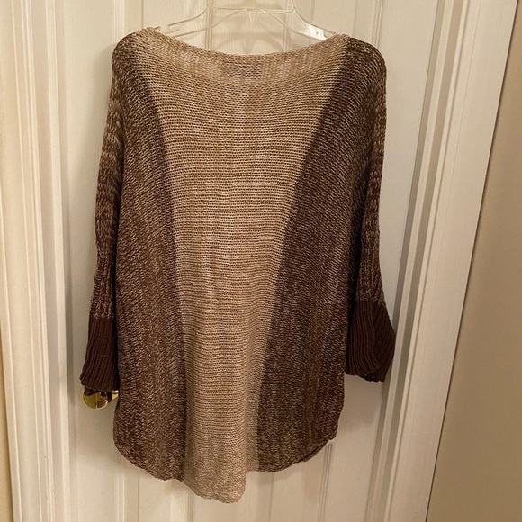 Wooden Ships Cotton Blend Knit Sweater Dolman Sleeves sz S/M Neutral Boho Beach - Picture 3 of 13